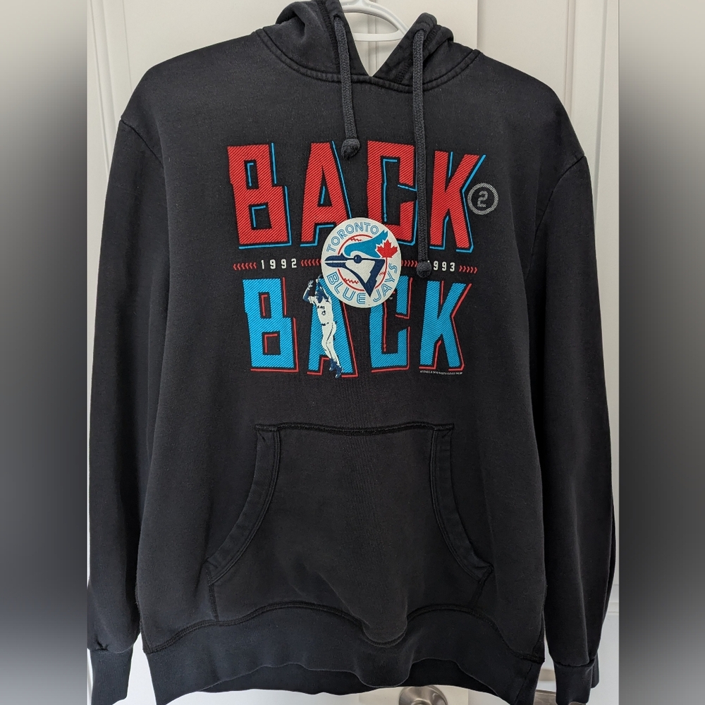 Black 'Back 2 Back' Blue Jays Pullover Hoodie